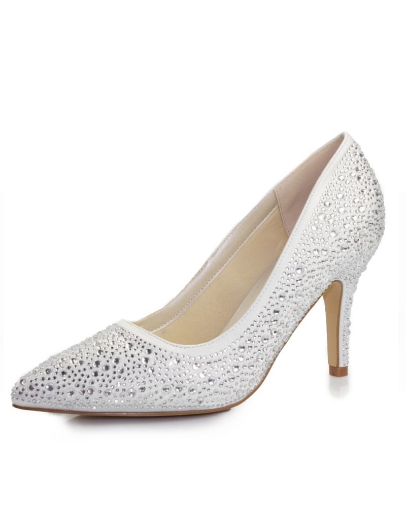 920 IVORY ZIRKONIA SATIN-STRASS - BRAUTSCHUHE